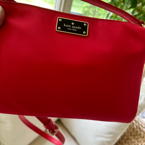 Kate Spade red nylon crossbody bag - Picture 7 of 10